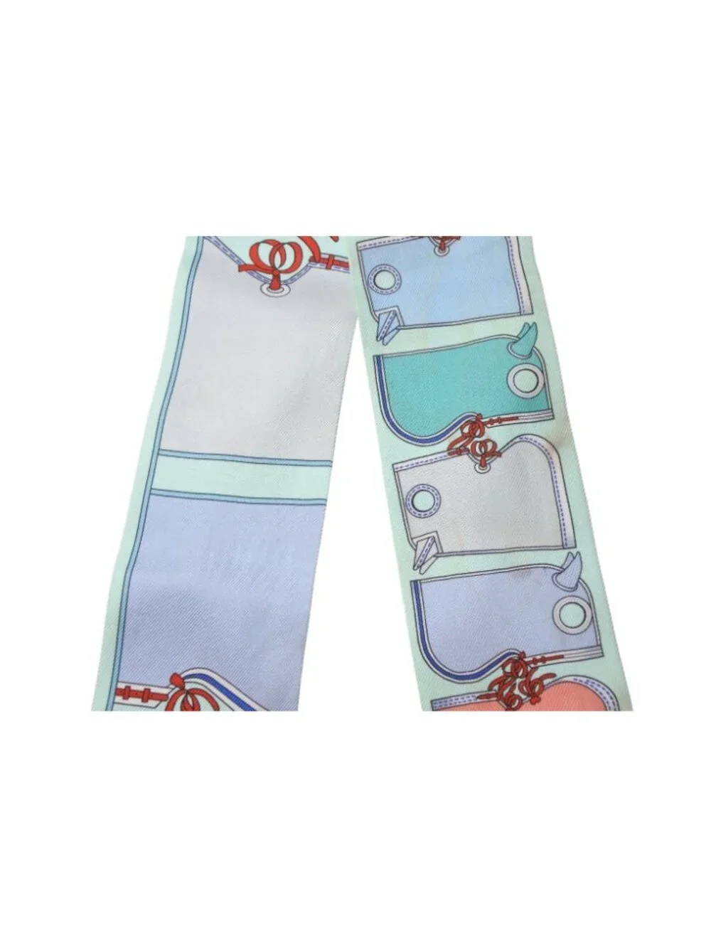 Hermes Twilly Camaille Green Multicolor Scarf
